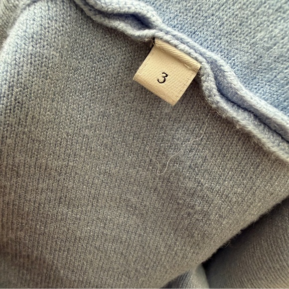 Sandro Paris Opera ‘LOVE’ Varsity Light Blue Cardigan Sweater - Picture 13 of 16